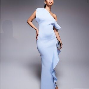 ASOS One-Shoulder Light Blue Dress